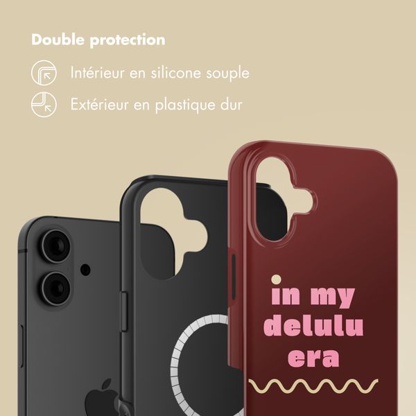 Selencia Coque arrière Vivid avec MagSafe Apple iPhone 16 - Delulu