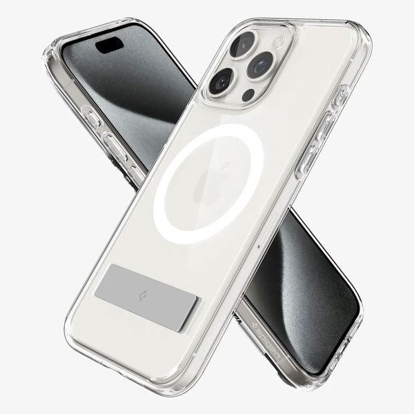 Spigen Coque Ultra Hybrid S MagSafe Apple iPhone 15 Pro - Transparent