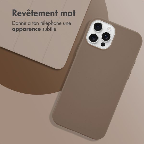 imoshion Coque Couleur Apple iPhone 12 (Pro) - Marron