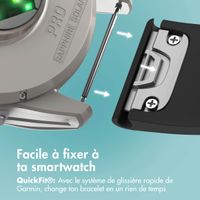 imoshion Bracelet QuickFit® en silicone  - Connexion Garmin 26 mm - Noir
