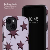 Selencia Coque arrière Vivid Tough avec MagSafe iPhone 14 - Stars Plum Lilac