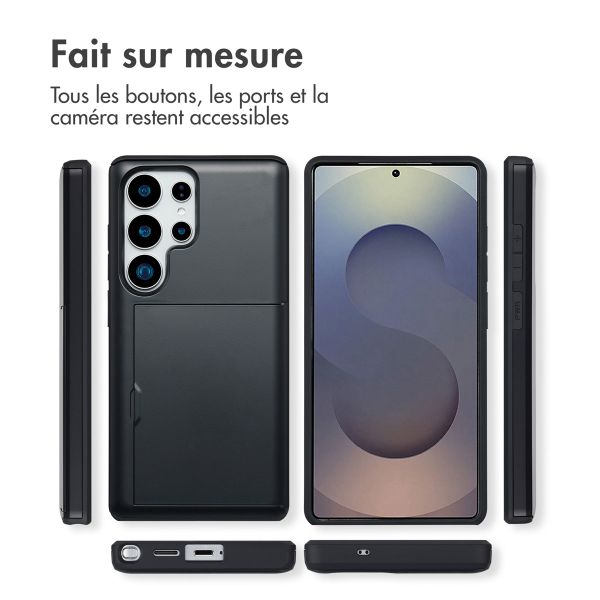 imoshion Coque arrière avec porte-cartes Samsung Galaxy S25 Ultra - Noir