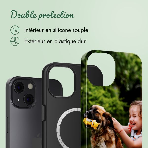 Concevez votre propre coque Tough avec MagSafe Apple iPhone 13 - Blanc