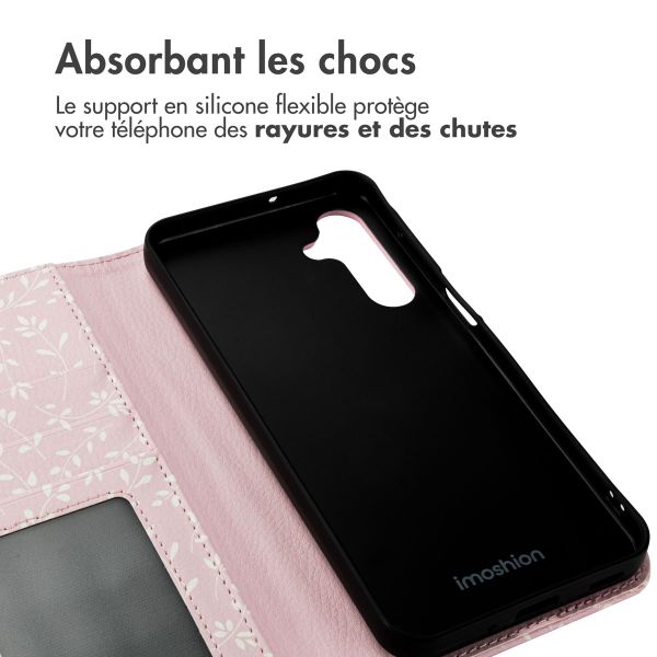 imoshion Étui de téléphone portefeuille Design Samsung Galaxy A16 5G - Pink Bazaar Flowers