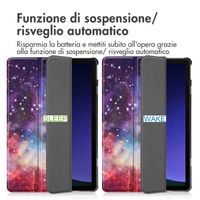 imoshion Coque tablette Design Trifold Samsung Galaxy Tab S9 11.0 pouces - Space