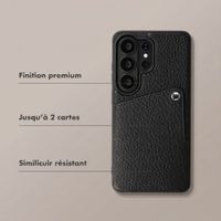 Selencia Coque Riva avec porte-cartes Samsung Galaxy S26 Ultra - Black