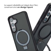 Accezz Coque Ring Stand avec MagSafe Samsung Galaxy S25 Plus - Noir