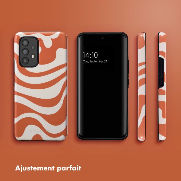 Selencia Coque arrière Vivid Tough Samsung Galaxy A53 - Dream Swirl Orange