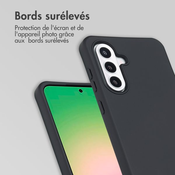 imoshion Coque de couleur avec cordon amovible Samsung Galaxy A36 / A56 - Noir