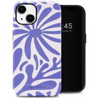 Selencia Coque arrière Vivid Tough iPhone 14 - Modern Bloom Sapphire Blue