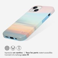 Selencia Aurora Coque Fashion iPhone 15 - Coque durable - 100% recyclée - Sky Sunset Multicolor