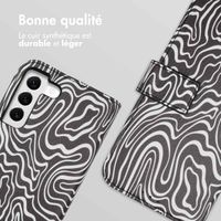imoshion Étui de télephone portefeuille Design Samsung Galaxy S22 - Black And White