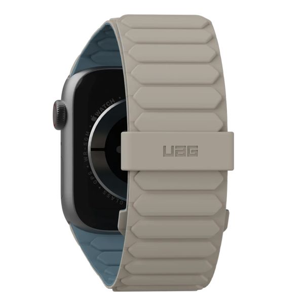 UAG Pathfinder | Bracelet en silicone réversible pour l'Apple Watch Series 1 à 10 / SE / Ultra (2) (44/45/46/49 mm) - Dune/Bleu Nuage