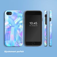 Selencia Coque arrière Vivid Tough iPhone SE (2022 / 2020) / 8 / 7 - Holographic Blue Dream