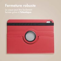imoshion Coque tablette rotatif à 360° Apple iPad 11 (2025) 11 pouces A16 / iPad 10 (2022) 10.9 pouces - Rouge foncé