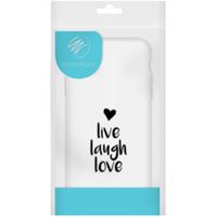 imoshion Coque Design Samsung Galaxy A71 - Live Laugh Love - Noir