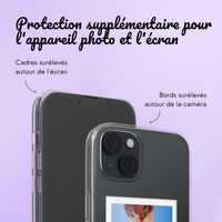 Coque personnalisée avec polaroid iPhone 14 - Transparent