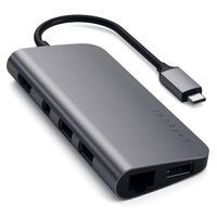 Satechi Adaptateur multimédia USB-C | Adaptateur multiport pour ordinateur portable - Gris sidéral