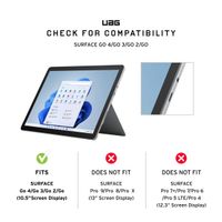 UAG Coque tablette Plasma Healthcare avec strap et bandoulière Microsoft Surface Go / Go 2 / Go 3 / Go 4 - Blanc / Gris