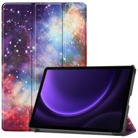 imoshion Coque tablette Design Trifold Samsung Galaxy Tab S9 11.0 pouces / Tab S10 FE / S9 FE 10.9 pouces - Space