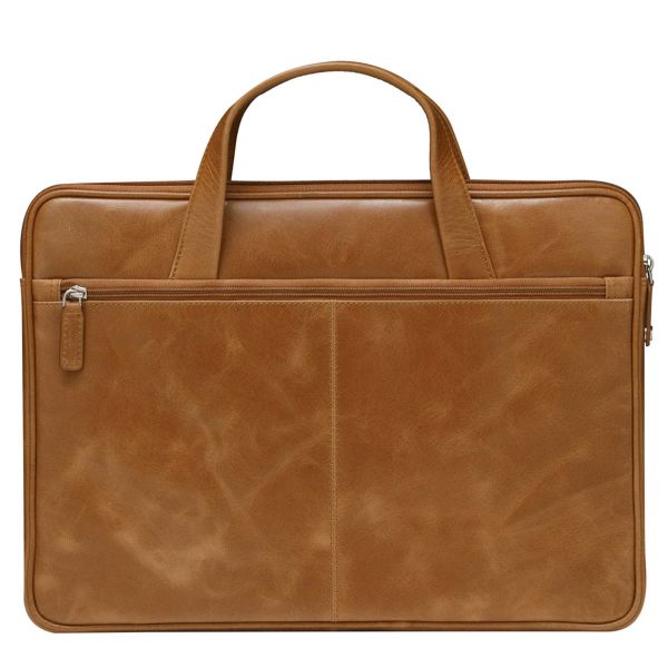 dbramante1928 Sac ordinateur 16 pouces Silkeborg - Cuir véritable - Golden Tan