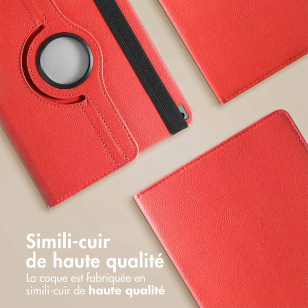 imoshion Coque tablette rotatif à 360° Apple iPad 9 (2021) 10.2 pouces / iPad 8 (2020) 10.2 pouces / iPad 7 (2019) 10.2 pouces - Rouge