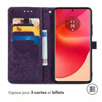 imoshion Etui de télephone Mandala Motorola Edge 50 Fusion - Violet