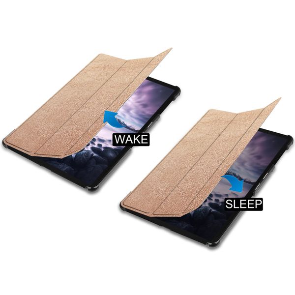 imoshion Coque tablette Trifold Samsung Galaxy Tab A 10.5 (2018) - Doré