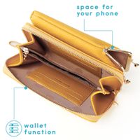 imoshion Sac téléphone en cuir végan Crossbody - Jaune