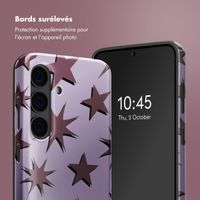 Selencia Coque arrière Vivid Samsung Galaxy S24 - Stars Plum Lilac
