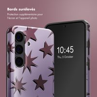 Selencia Coque arrière Vivid Tough Samsung Galaxy S24 - Stars Plum Lilac