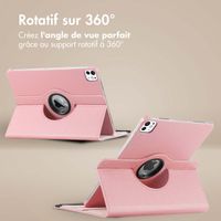 imoshion Coque tablette rotatif iPad Pro 12.9 (2022) / Pro 12.9 (2021) / Pro 12.9 (2020) - Rose