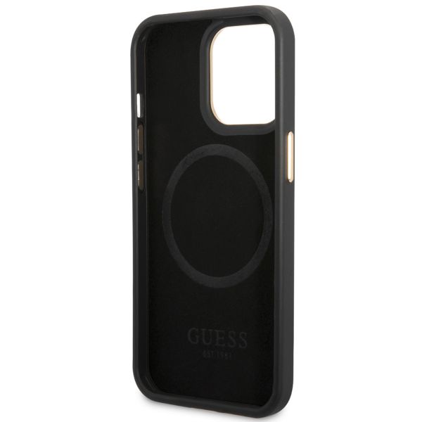 Guess Coque 4G Logo Monogram MagSafe Apple iPhone 14 Pro Max - Noir
