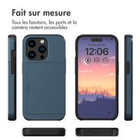 imoshion Coque arrière avec porte-cartes Apple iPhone 15 Pro - Bleu foncé