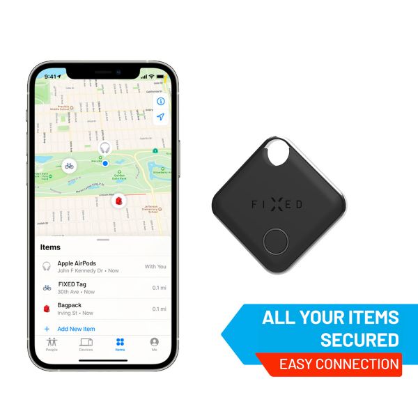 Fixed Tag - Tracker Bluetooth pour iOS - Noir