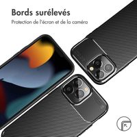 imoshion Coque silicone Carbon Apple iPhone 14 Pro - Noir