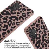 imoshion Coque design en silicone avec cordon Samsung Galaxy A32 (4G) - Animal Pink