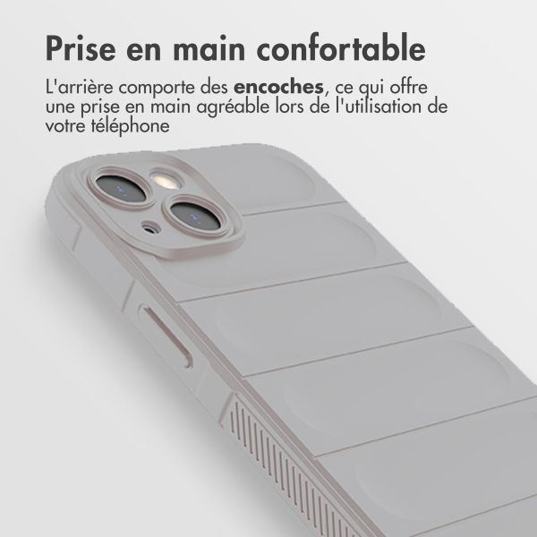 imoshion Coque arrière EasyGrip iPhone 13 - Gris