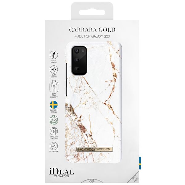 iDeal of Sweden Coque Fashion Samsung Galaxy S20 - Carrara Gold