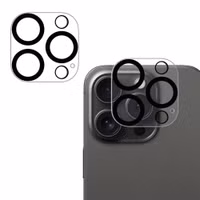 imoshion Protection Caméra en verre trempé 2 Pack Apple iPhone 16 Pro / 16 Pro Max - Noir