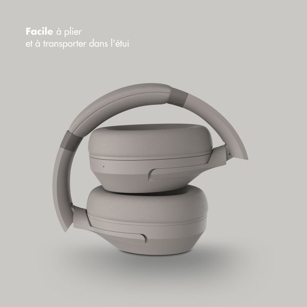 Selencia Casque sans fil Urban Play - Réduction active du bruit (ANC) - Avec étui de rangement - Cosy Grey