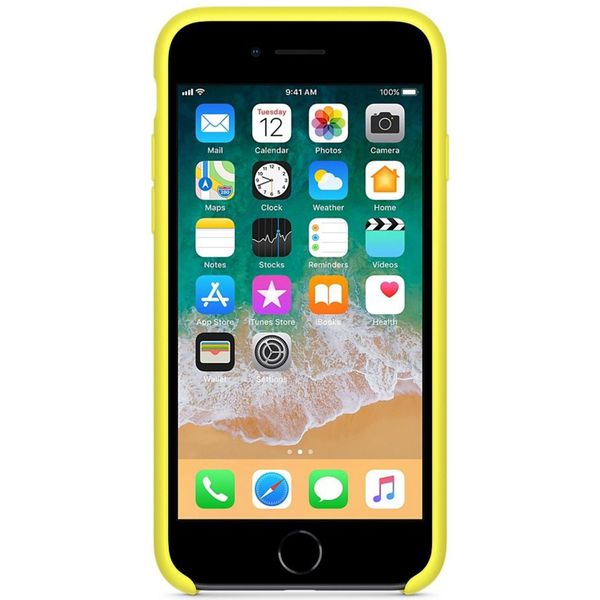 Apple Coque en silicone Apple iPhone SE (2022 / 2020) / 8 / 7 - Flash