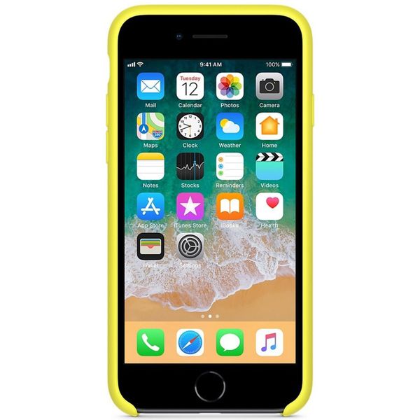 Apple Coque en silicone iPhone SE (2022 / 2020) / 8 / 7 - Flash