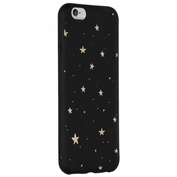 Coque design Color iPhone 6 / 6s - Gold Stars Black