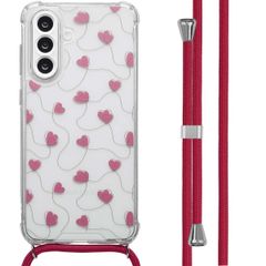 imoshion Coque Design avec cordon Samsung Galaxy A56 - Dusty Rose Connected Hearts