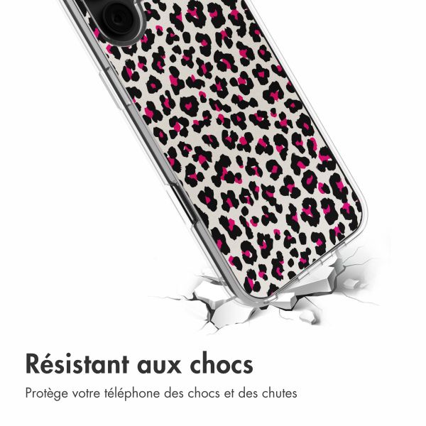 imoshion Coque Design iPhone 16 - Leopard Pink