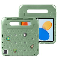 imoshion Coque kidsproof avec poupées amovibles Apple iPad 11 (2025) 11 pouces A16 / iPad 10 (2022) 10.9 pouces - Olive Green