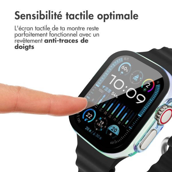 imoshion Coque rigide brillante à couverture complète pour Apple Watch Ultra / Ultra 2 - 49 mm - Pearlescent