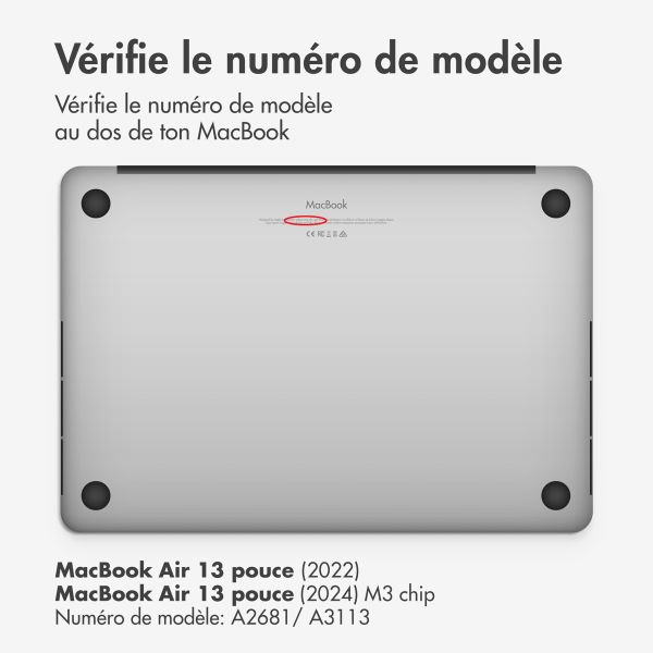 imoshion Teddy Hard Cover MacBook Air 13 pouces (2022) / Air 13 pouces (2024) M3 chip - A2681 / A3113 - Matcha Green