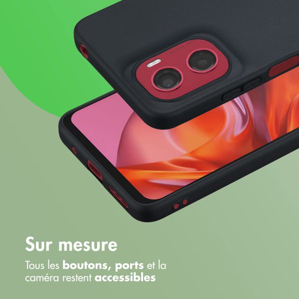 imoshion Coque Couleur Motorola Moto G05 / E15 - Noir
